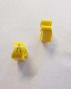 Cable noticeable clip 3-6 yellow/black A   diameter 8-16mm